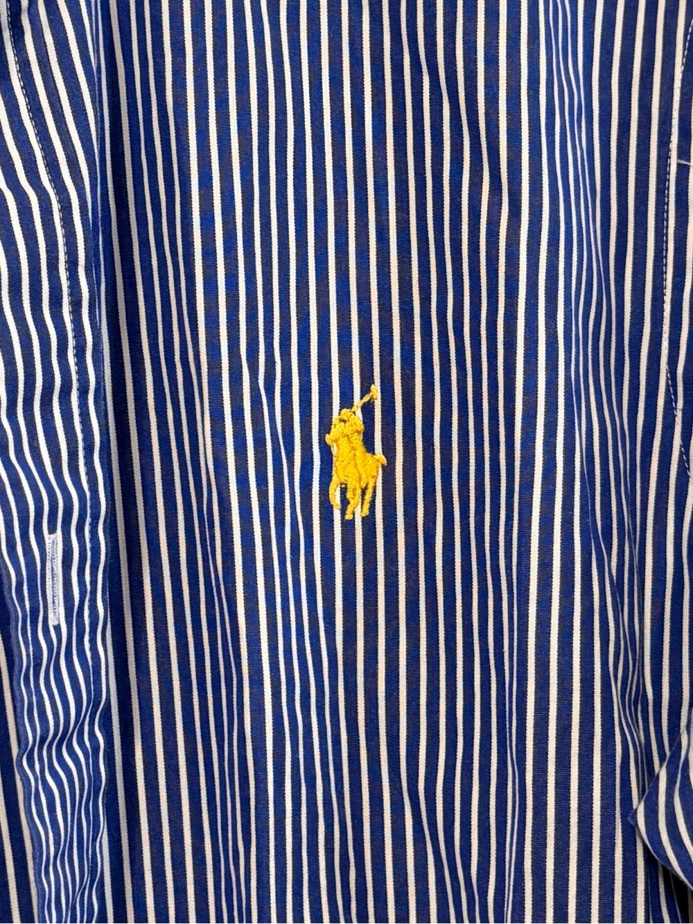 Ralph Lauren Striped Button Up Shirt Size XS Small Women’s Oversized Blue White - Picture 5 of 10